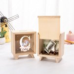 Gepersonaliseerde Schattige Houten Bosdieren Spaarpot met Naam en Initiaal Verjaardags Kinderdag Cadeau Bureau Decoratie voor Jongens Meisjes