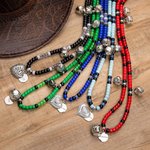 Collana personalizzata con perle ritmiche per cavalli testo inciso regalo ideale di compleanno e occasioni speciali per fantini