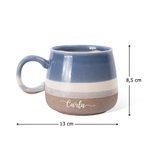 Tazza da 500 ml in ceramica smaltata personalizzata con incisione del nome regalo di compleanno per amici e famiglia