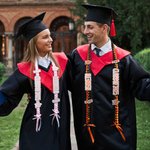 Personalized Class of 2026 Multicolor Glitter Graduation Ribbon Lei with Name Graduation Accessories Senior Recognition Party Gift for Graduates