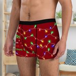 Personalised To Do List Coloured Lights Breathable Men's Boxer Brief Underwear with Name  Birthday Christmas Gift for Husband Boyfriend