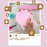 Personalized Bow Name Acrylic Nailfie Disc Social Media Photo Display Beauty Salon Opening Gift for Manicurists Nail Artists