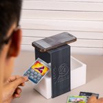 Personalized Sturdy 3D Printed Name Scanstand for Standard Size Unsleeved Cards with Phone Holder and Card Chute Birthday Gift for Card Game Lover