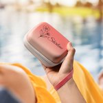 Personalisiertes Tragbares Geburtsblume PU-Leder Aufbewahrung Etui mit Namen und Schlaufe Reisezubehör Hochzeit Geburtstag Geschenk für Damen Mädchen