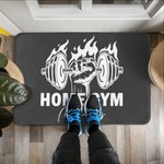 Personalised Visual Impact Dumbbell Gym Doormat with Name Gym Decor Anniversary Birthday Gift for Men Fitness Enthusiasts