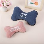 Gepersonaliseerd zacht bot Corduroy hondenspeelgoed met geborduurde naam Dog Training Verjaardagscadeau voor hondeneigenaar Pet Trainer