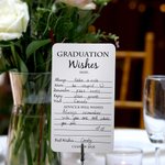 Personalized Set of 15 Graduation Wishes Advice Cards with Name and Year Graduation Party Favor Gift for Graduates