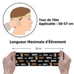 Bandeau de Sport Extensible Anti-sueur Personnalisé avec Photo et Nom de l'Animal de Compagnie Accessoire Multiple Usage Cadeau pour Amateur de Sport