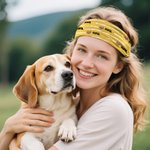 Cinta de pelo deportiva personalizada anti sudor con eslogan foto de mascota y nombre accesorio deportivo regalo de cumpleaños para hombres y mujeres