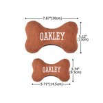 Gepersonaliseerd zacht bot Corduroy hondenspeelgoed met geborduurde naam Dog Training Verjaardagscadeau voor hondeneigenaar Pet Trainer