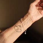 Personalized Waterproof Non-Toxic Heart Shape Temporary Tattoo with Names Set of 15 Mother's Day Birthday for Mom Grandma