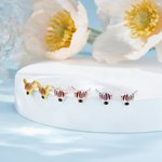 Personalised Birthstone Highland Cow Stud Earrings Dainty Jewellery Birthday Anniversary Gift for Women Highland Cow Lovers