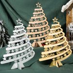 Personalized Christmas Family Tree Acrylic Plaque with 1-8 Names and Year Home Decor Festival Christmas Gift for Family Friend