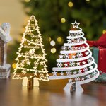 Personalized Christmas Family Tree Acrylic Plaque with 1-8 Names and Year Home Decor Festival Christmas Gift for Family Friend