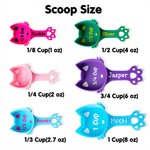 Gepersonaliseerd Schattig Kattenpoot Veelkleurig Voedsel Maatschepje met Naam Huisdierbenodigdheden Verjaardagsgeschenk voor Katteneigenaar