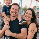 Personalized Waterproof Non-Toxic Heart Shape Temporary Tattoo with Names Set of 15 Mother's Day Birthday for Mom Grandma