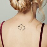 Personalized Waterproof Non-Toxic Heart Shape Temporary Tattoo with Names Set of 15 Mother's Day Birthday for Mom Grandma