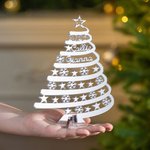 Personalized Christmas Family Tree Acrylic Plaque with 1-8 Names and Year Home Decor Festival Christmas Gift for Family Friend