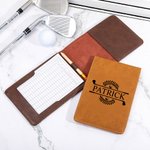 Personalized Golf Element Multicolor PU Leather Golf Scorecard Holder with Name Game Day Birthday Gift for Golf Player Lover