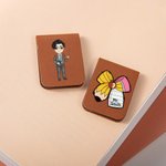 Personalised Pencil Bow Cartoon Character Multicolor Magnetic Bookmark Clip with Name Reading Stationery Supplies Teacher's Day Gift for Teachers