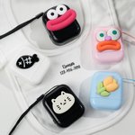 Gepersonaliseerde Schattige Kat Vis Bloem Stoffen Kleding Zelfinktende Stempel met Naam en Nummer Dagelijks Gebruik Verjaardagscadeau voor Kinderen Moeder Grootmoeder