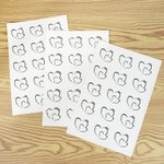 Personalized Waterproof Non-Toxic Heart Shape Temporary Tattoo with Names Set of 15 Mother's Day Birthday for Mom Grandma