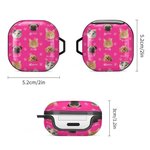 Personalised Multicolor Paw Print Name Earphone Case with 1-4 Photos for AirPods 1/2/3/4/Pro/Pro 2 Samsung Galaxy Buds Birthday Gift for Pet Lovers