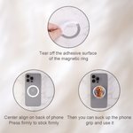 Personalized 3D Cartoon Dog Magnetic Phone Grip with Name Phone Accessory Birthday Anniversary Gift for Dog Mom Dad Pet Lovers