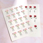 Personalised 1-3 Watercolour Birth Flower Waterproof Non-toxicity Temporary Tattoo Stickers with Name Holiday Gift for Besties Tattoo Lovers
