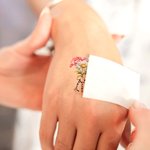 Personalised 1-3 Watercolour Birth Flower Waterproof Non-toxicity Temporary Tattoo Stickers with Name Holiday Gift for Besties Tattoo Lovers