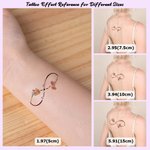 Personalized Waterproof Non-toxicity Birth Flower Infinity Symbol Temporary Tattoos with Names Party Favor Anniversary Wedding Gift for Family Friends
