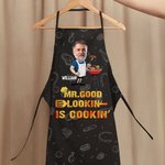 Personalised Funny MR. GOOD LOOKIN Face Photo Barbecue Waterproof Adjustable Men's Apron with Name Father's Day Birthday Gift for Man BBQ Master