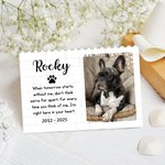 Personalised Cute Pet Paw Print Photo ABS Building Brick Puzzles with Name and Text Desk Decor Birthday Anniversary Memorial Gift for Pet Lovers
