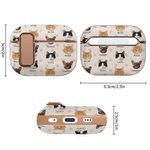 Personalised Multicolor Paw Print Name Earphone Case with 1-4 Photos for AirPods 1/2/3/4/Pro/Pro 2 Samsung Galaxy Buds Birthday Gift for Pet Lovers
