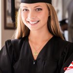 Personalized Engraved School Badge Zircon Edging Necklace with Text Dainty Jewelry Celebration Graduation Gift for Women Graduates