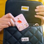 Personalized Watercolor Ballet Girl Birth Flower LED Double-Sided Compact Makeup Mirror with Name Travel  Accessories Birthday Gift for Ballerina