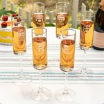 Henkilökohtainen Class of 2025 Valmistuminen Cap Champagne lasi vuosi ja nimi Party Dinner tarvikkeet Celebration Valmistuminen lahja valmistuneille