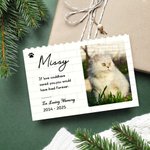 Personalised Cute Pet Paw Print Photo ABS Building Brick Puzzles with Name and Text Desk Decor Birthday Anniversary Memorial Gift for Pet Lovers