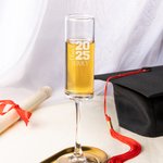 Henkilökohtainen Class of 2025 Valmistuminen Cap Champagne lasi vuosi ja nimi Party Dinner tarvikkeet Celebration Valmistuminen lahja valmistuneille