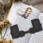 Personalized Cartoon Reading Character Magnetic Bookmark Clip with Name Reading Supplies Birthday Gift for Book Lovers Bookworms