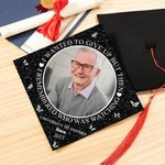 Personalized I Remembered Who Was Watching Graduation Cap Topper with Photo and Name Graduation Accessories Memorial Gift for Graduates