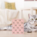 Personalized Cute Paw Print Dog Cat Pet Face Photo Multicolor Building Brick Puzzles with Name Home Decor Birthday Gift for Friends Family Pet Lovers