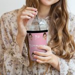 Personalized Portrait Photo Football Basketball Tennis Sport Design Can Cooler Sleeve with Name and Text Birthday Party Gift for Friends Family