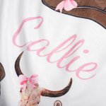 Personalised Cowboy Hat and Boots Soft Baby Swaddle Hat Bow Headband Set with Name Coming Home Outfit Baby Shower Birthday Gift for Newborns