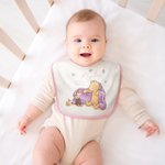 Personalized  Star Classic Winnie the Pooh 100% Cotton Baby Bib Bodysuit Blanket with Name and Date Coming Outfit Baby Shower Gift for Newborns