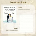 Personalized You Are My Penguin ABS Building Brick Puzzles with Names Room Decor Birthday Valentine's Day Anniversary Gift for Couple