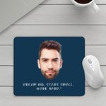 Tapis de souris multicolore antidérapant personnalisé avec texte Fournitures de bureau Accessoire de bureau Cadeau d'anniversaire pour les employés Famille Amis