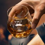 Verre à café Whiskey avec base en bois