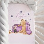 Personalized  Star Classic Winnie the Pooh 100% Cotton Baby Bib Bodysuit Blanket with Name and Date Coming Outfit Baby Shower Gift for Newborns