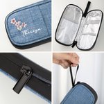 Personalized Birth Flower Insulated Insulin Pen Cooler Travel Case with Name and Ice Pack Diabetic Supplies Birthday Gift for Diabetic Patients